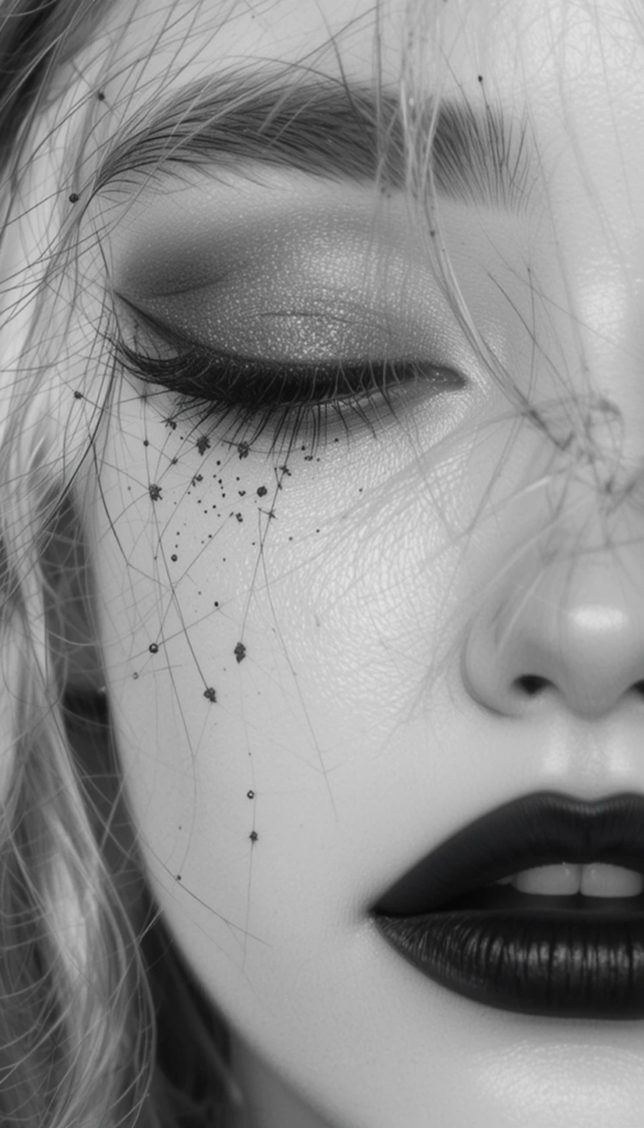 Monochrome Eye Makeup