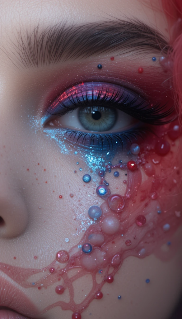 Firework 4th of July Makeup Ideas