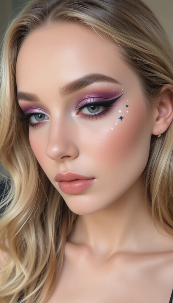Firework 4th of July Makeup Ideas