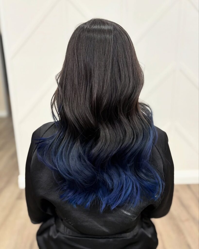 Black and Blue Hair Ideas