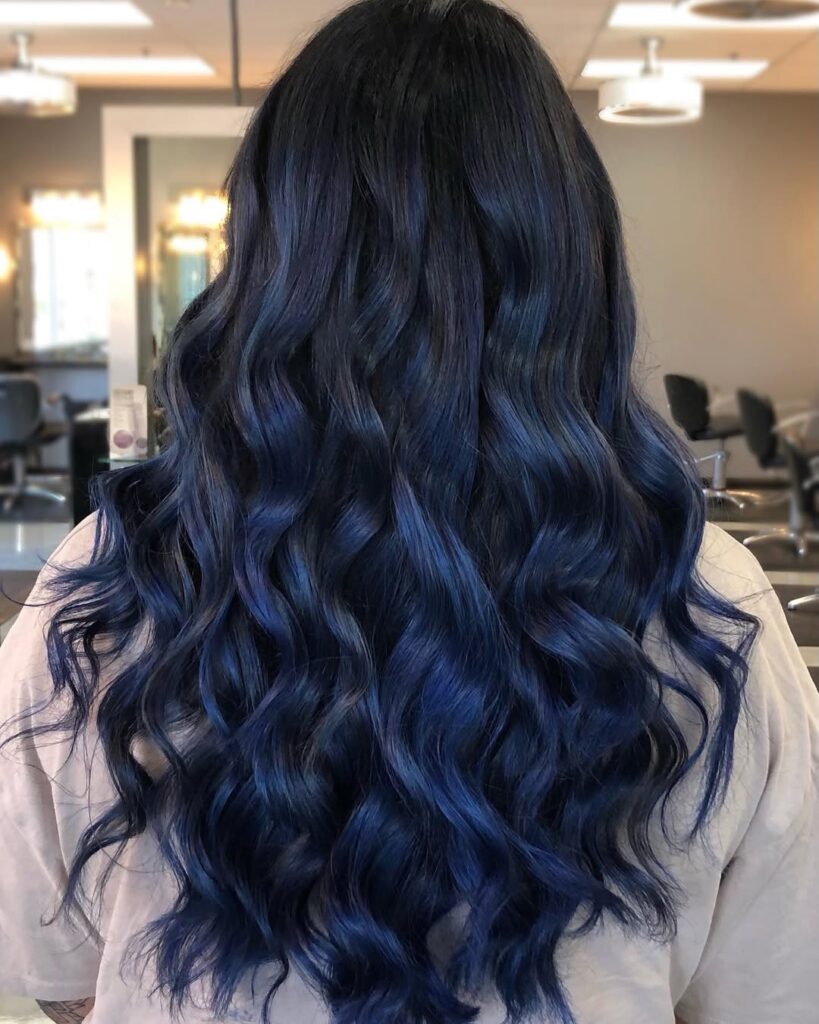 Black and Blue Hair Ideas