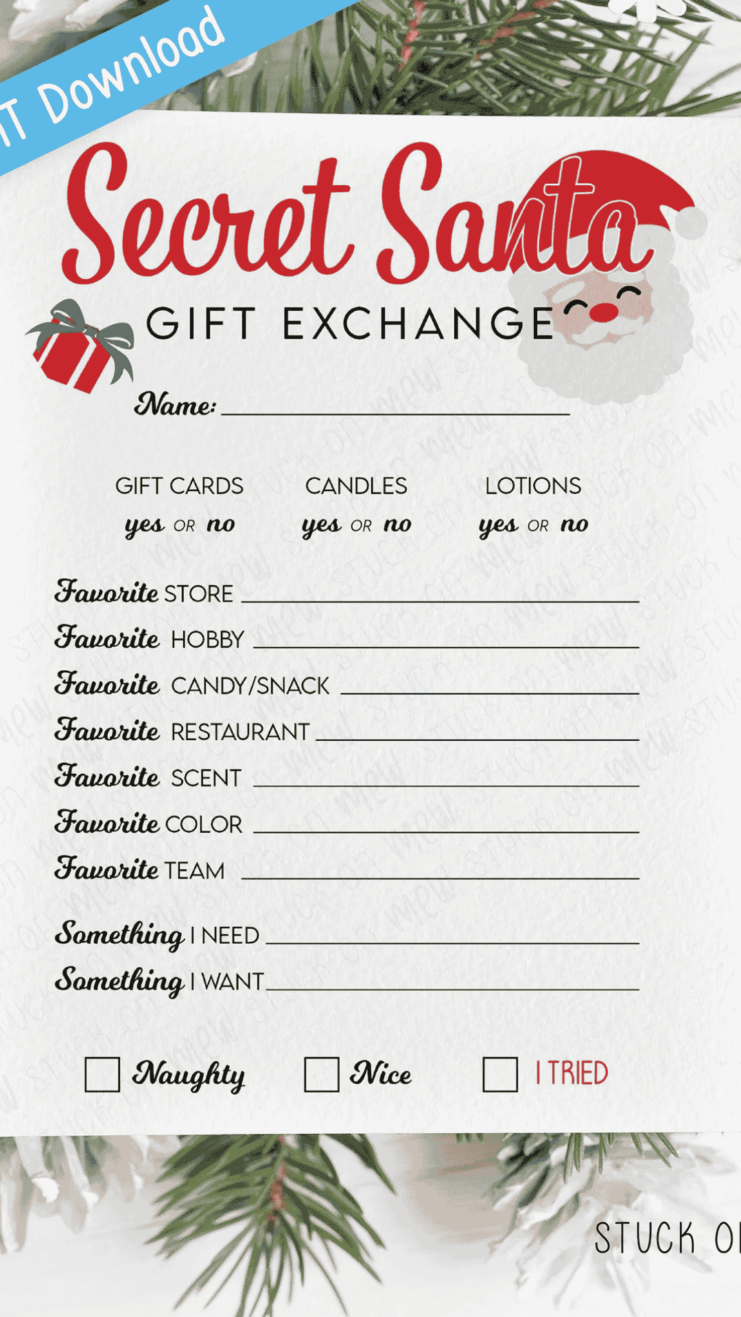 Christmas List Ideas