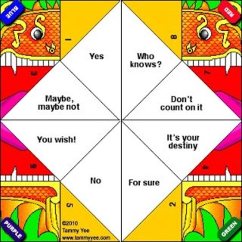 Fortune Teller Paper Game Ideas